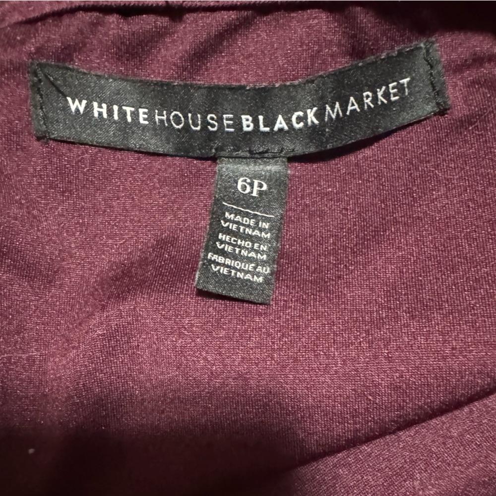 White House Black Market Deep Purple Skater Skirt - Picture 3 of 3